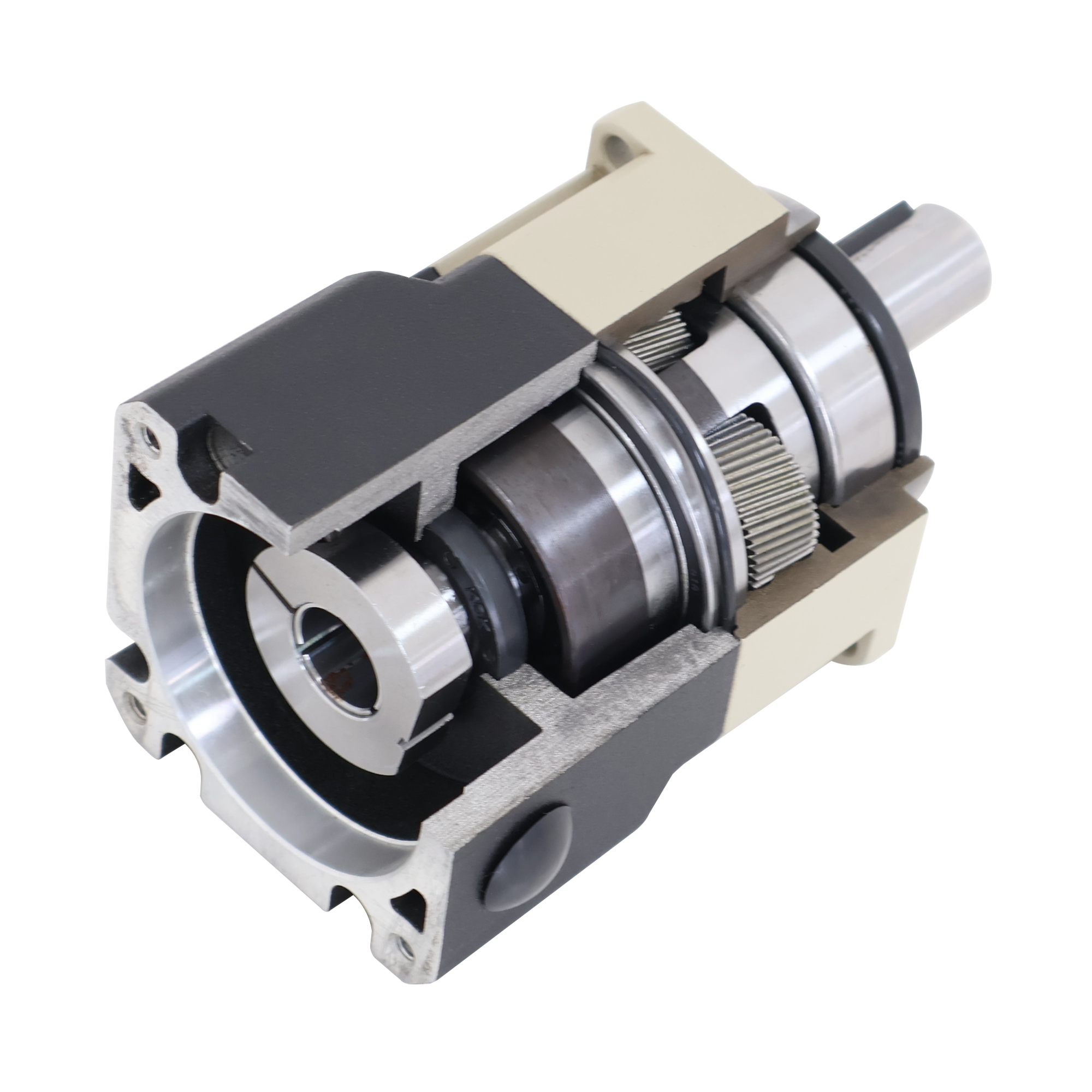 SB Series planetary gearbox cutaway prototype, alternate view