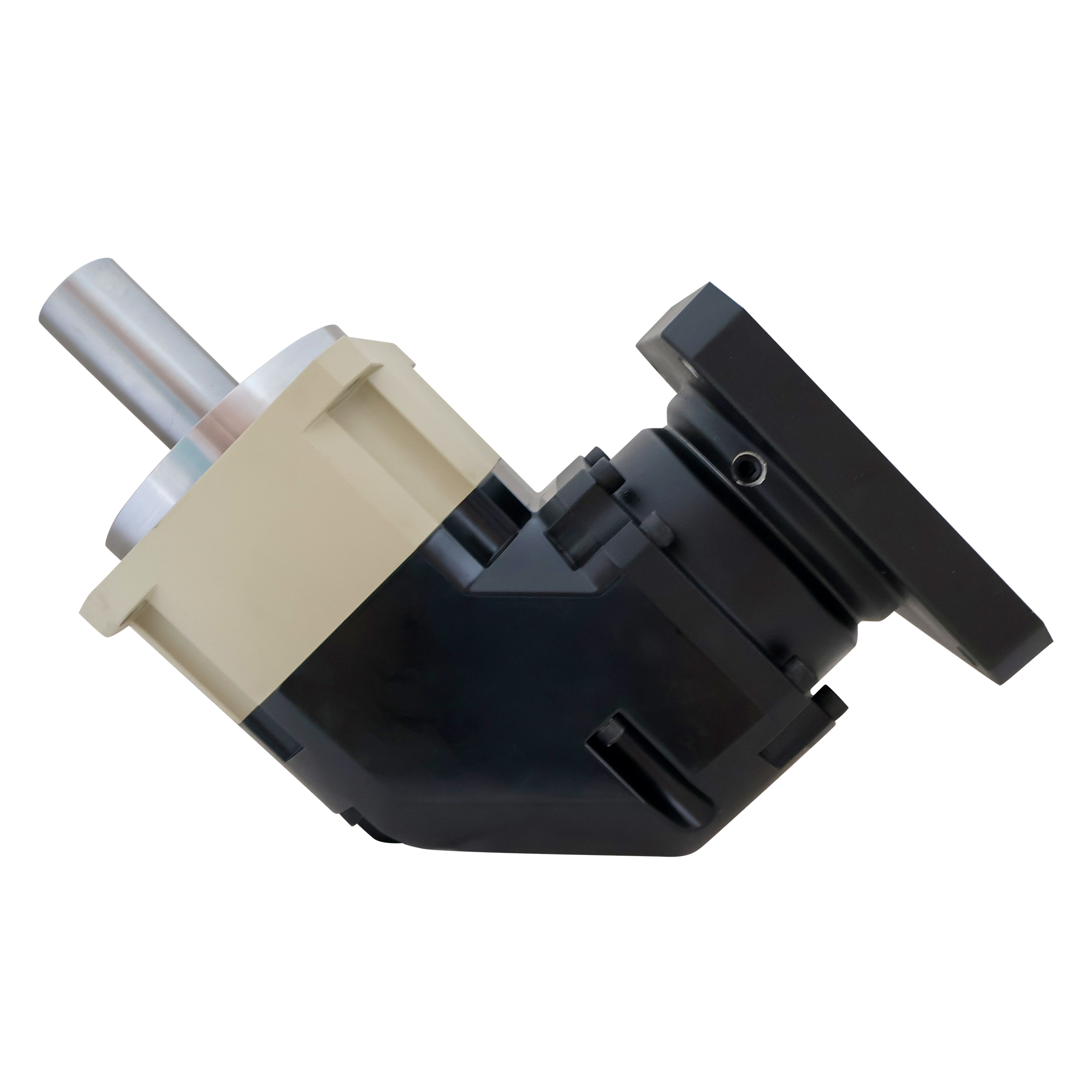 SBR 142 planetary gearbox, angled view